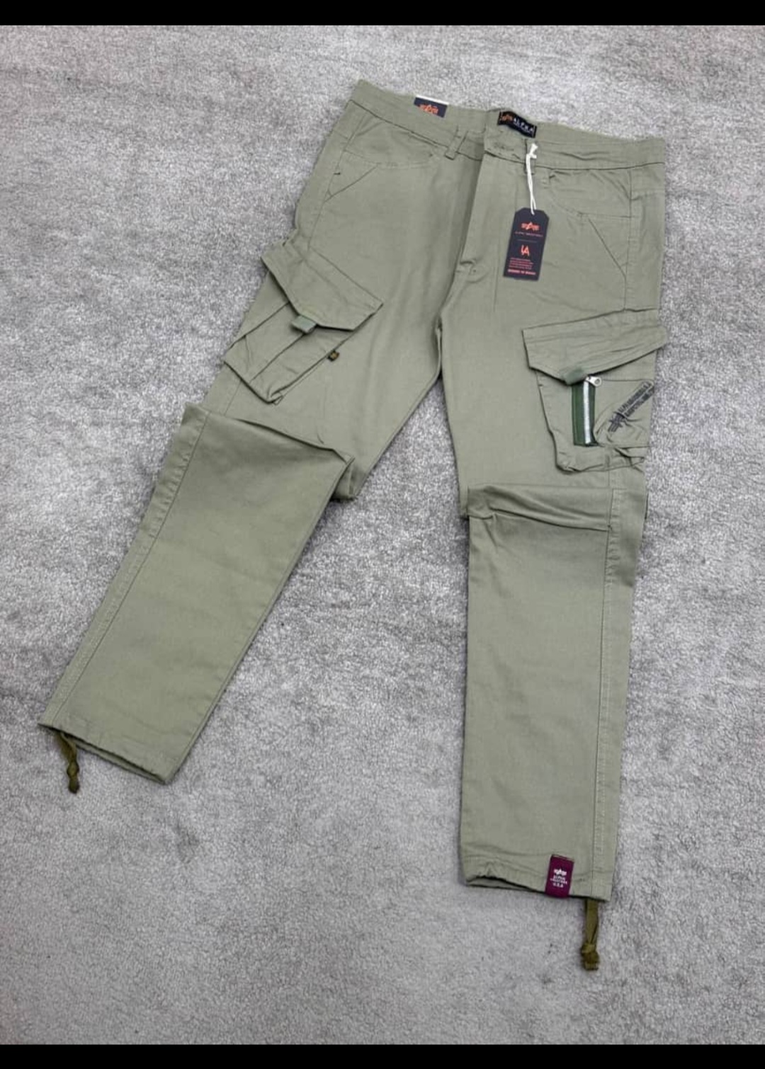 شلوار6جیب آلفا پارچه کتان