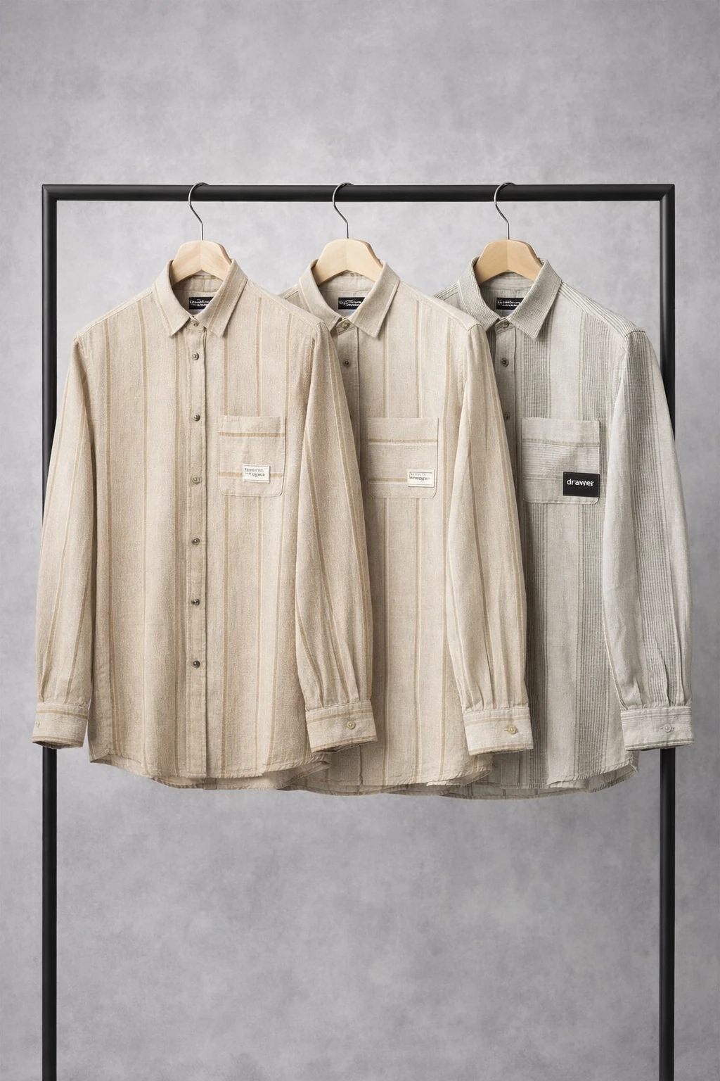 پیراهن کنفی تک جیب مردانه