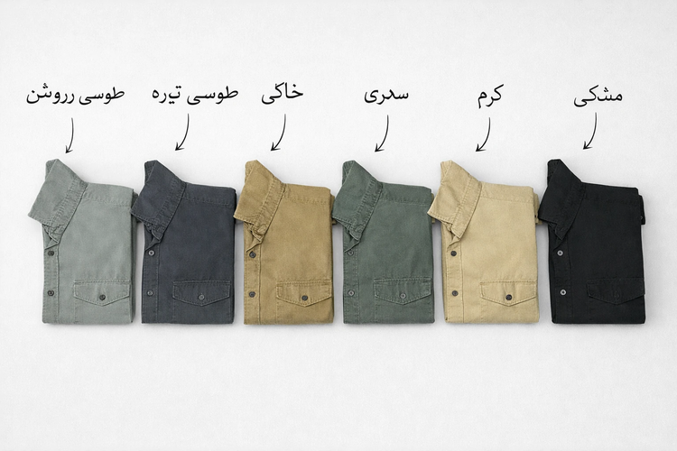 پیراهن کتان مردانه آستین بلند