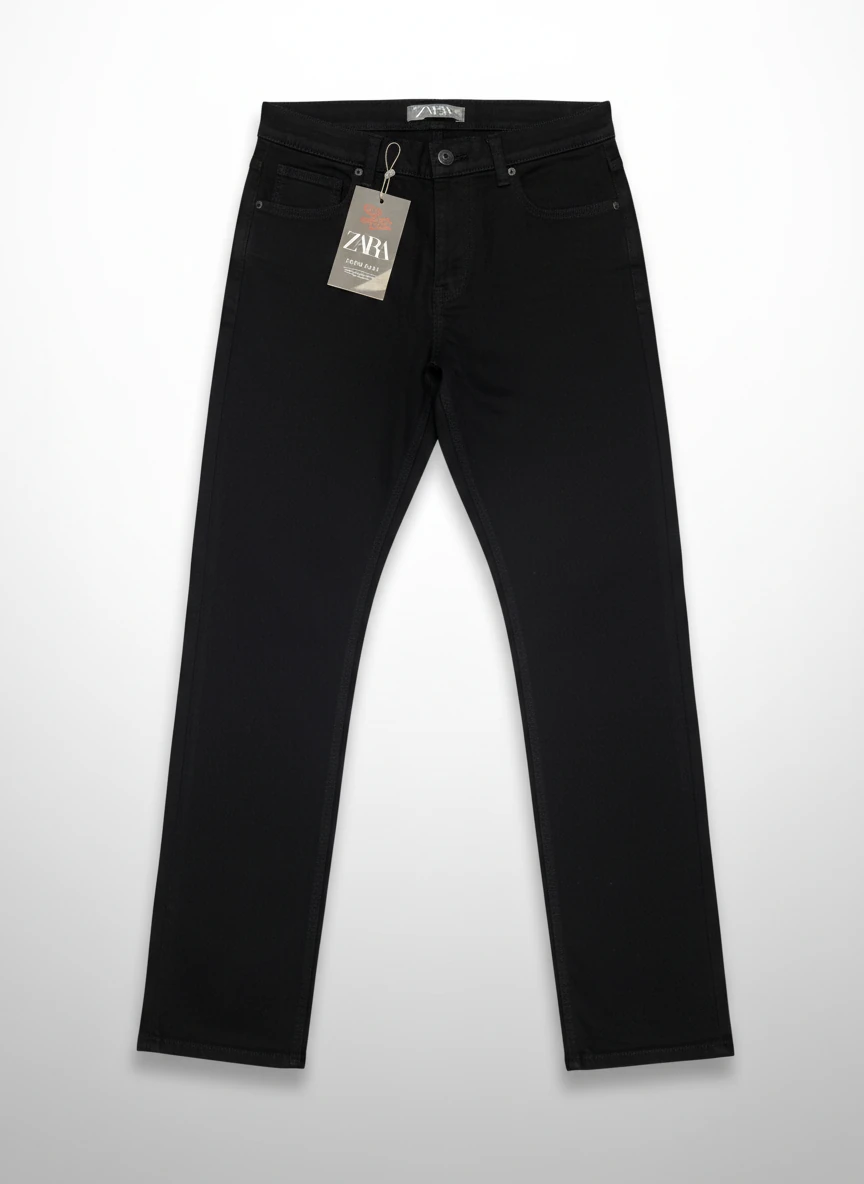 شلوار جین مشکی  مدل راسته مردانه