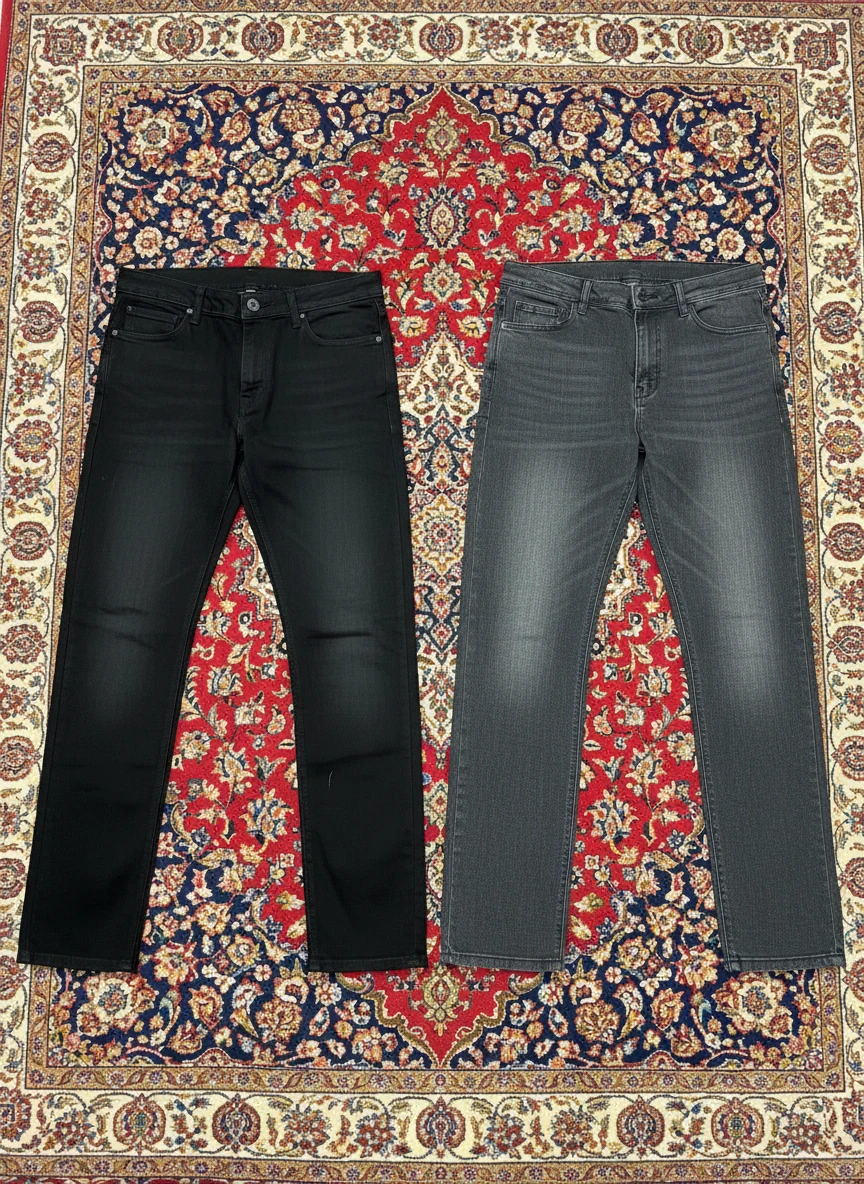 شلوار جین راسته مردانه کلاسیک سایز بزرگ ۵۶ تا ۶۴