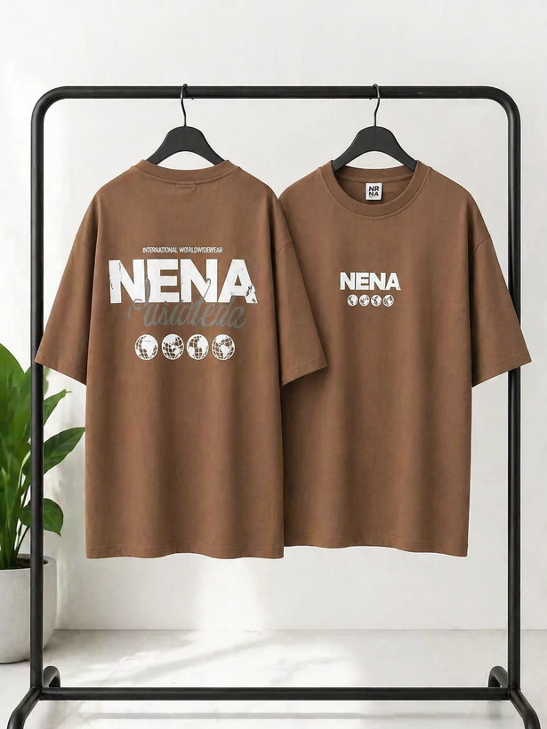 تیشرت قواره لش باکسی مردانه طرح دNENA
