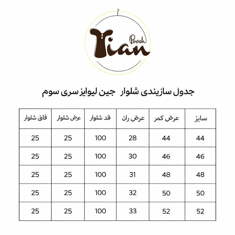شلوار جین مردانه لیوایز سری ۳ کلاسیک