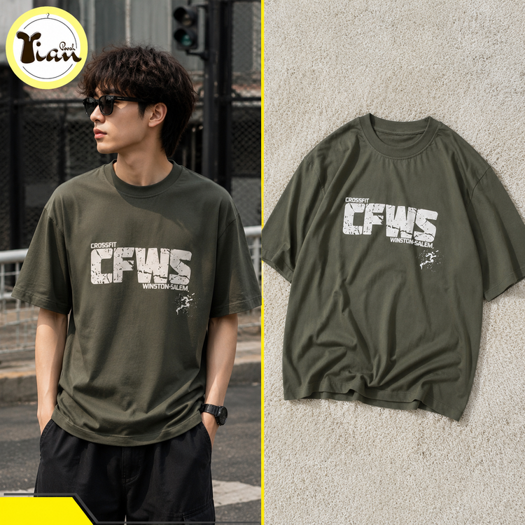 تیشرت باکسی مدل CFWS جنس پنبه ماکان