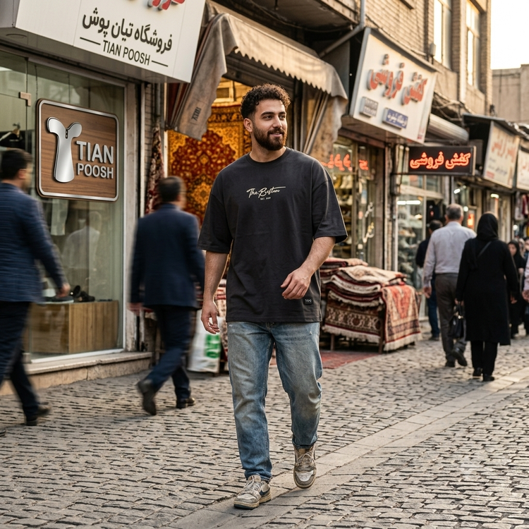 تیشرت دورس دونخ مشکی