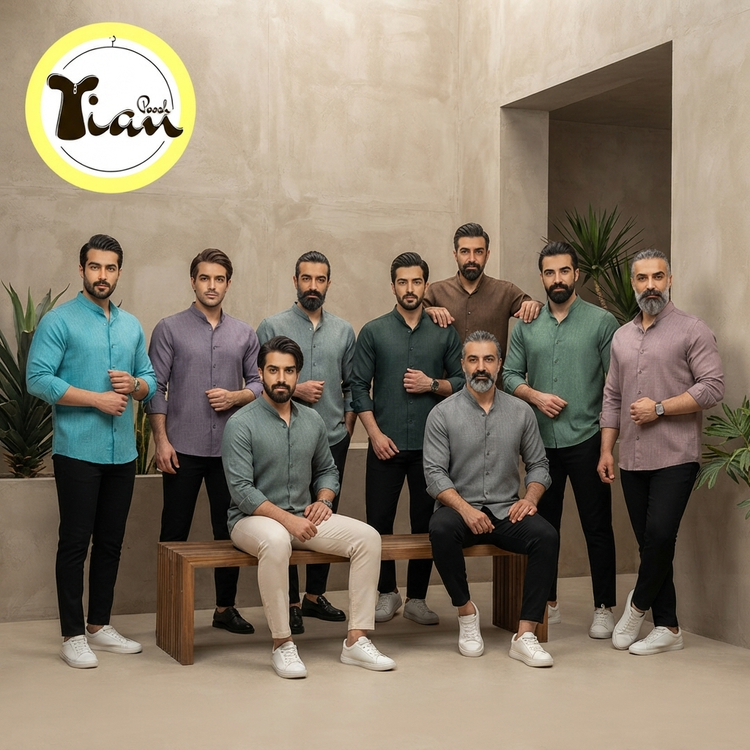 عکس ژورنالی پیراهن فوتوس مردانه