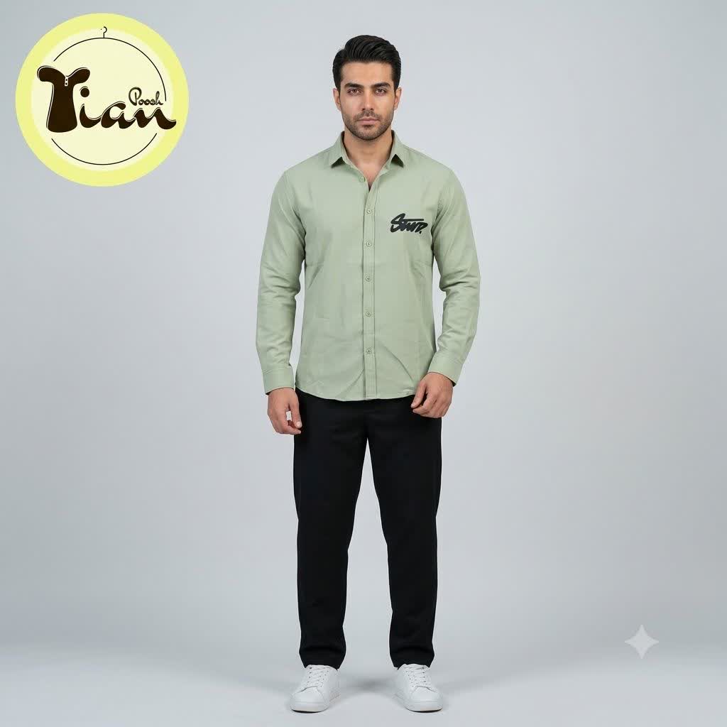 پیراهن مردانه آستین بلند مازراتی ریزشی