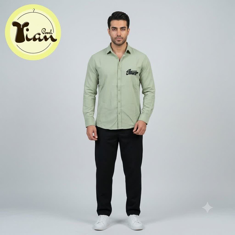 پیراهن مردانه آستین بلند مازراتی ریزشی