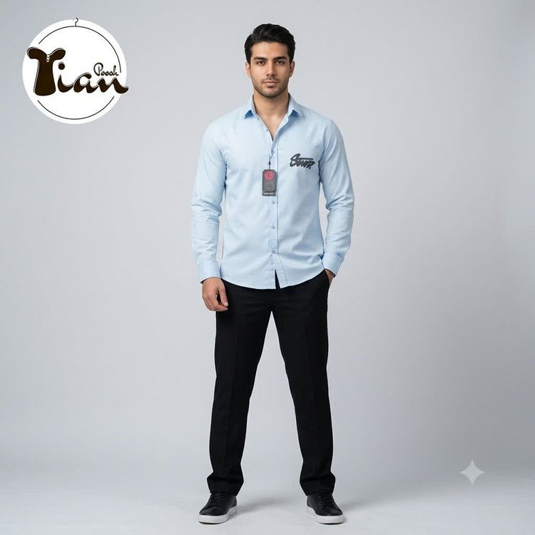 پیراهن مردانه آستین بلند مازراتی ریزشی