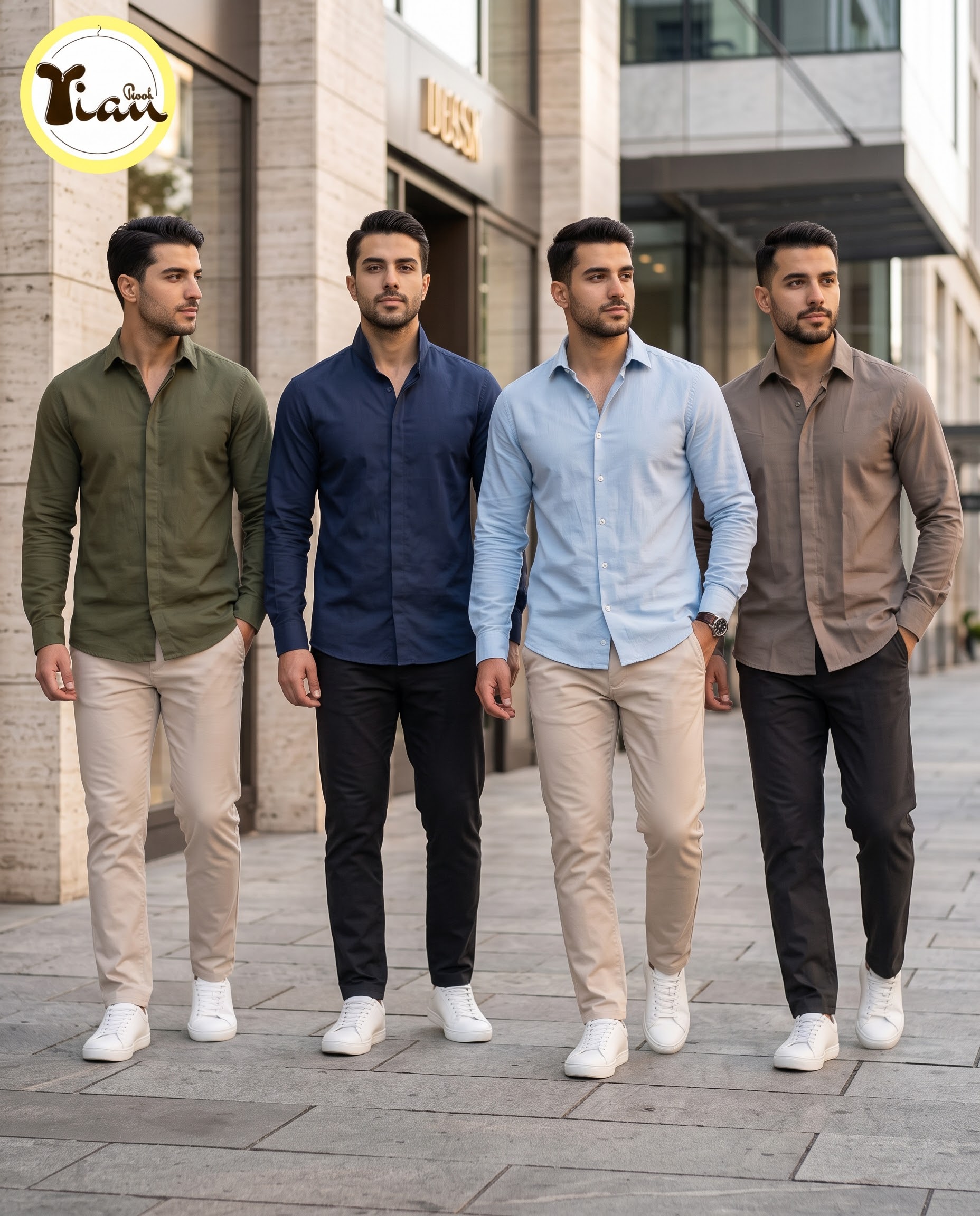 پیراهن دوشین آستین بلند اقتصادی مردانه  سری سوم